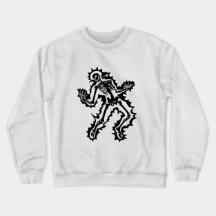 Electric skull black and white Crewneck Sweatshirt